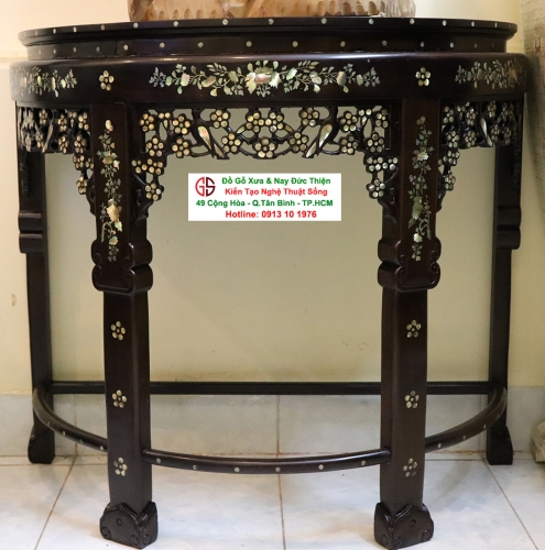 Bàn Bán Nguyệt Khảm Ốc Đẹp