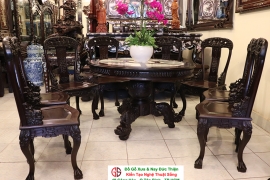 Bộ Bàn Ghế Chân Kỳ Lân Kiểu Nam Bộ Xưa ( Rất Hiếm )