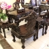 Bộ bàn ghế Minh Rồng tuyệt đỉnh của chạm khắc
