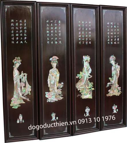 Tranh Tứ Đại Mỹ Nhân 