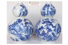 Cặp Gốm Sứ Hồ Lô 