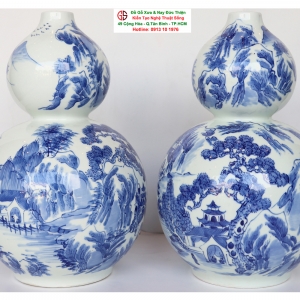 Cặp Gốm Sứ Hồ Lô 