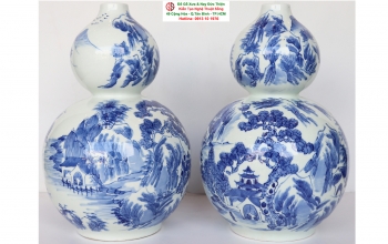 Cặp Gốm Sứ Hồ Lô 