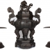 Bộ Lư Đồng Đẹp - Chạm Chữ Thọ - Phúc Ngậm Kim Tiền