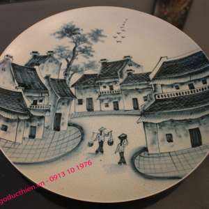 Đĩa Sứ Da Rạn - Phố Cổ