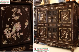 Tủ Thờ Huế Gỗ Cẩm Lai ( Khảm Nổi ) - Độc Đáo Hiếm Lạ