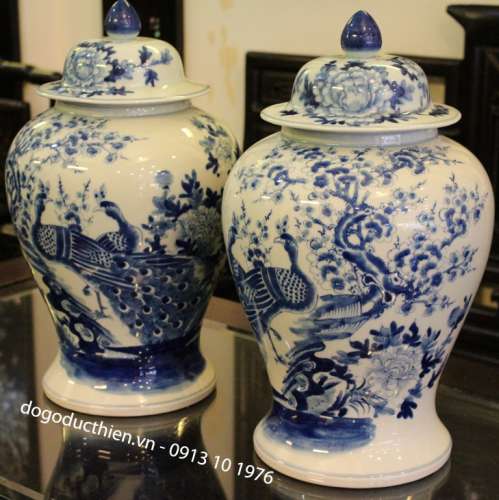 Đồ Sứ Đẹp Tại Sài Gòn - Cặp Chóe Mai Điểu