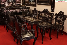 Siêu Phẩm hàng hiếm - Bộ Bàn Ghế Louis Khảm Tích Tam Quốc