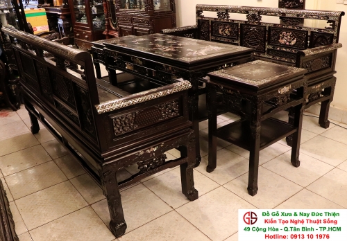 Trường Kỷ Huế Vai Lật Khảm Ốc Đẹp - Sang Trọng Và Đẳng Cấp