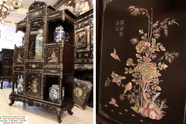 Tủ Bày Đồ Khảm Ốc Liên Chi