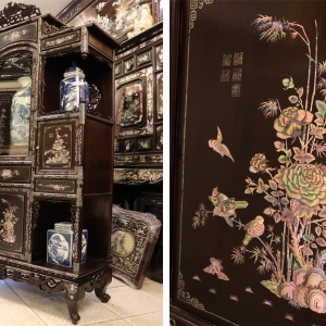 Tủ Bày Đồ Khảm Ốc Liên Chi
