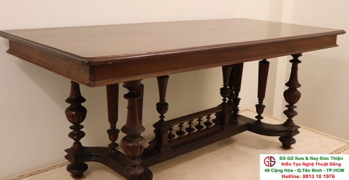 Bàn Cổ Chân Chữ C - Gỗ Cẩm Lai ( Đồ xưa xịn )