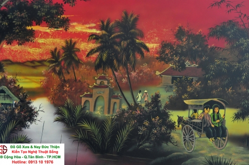 Tranh Sơn Mài Thiếp Vàng Đẹp