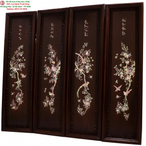 Tranh Tứ Quý Khảm Ốc 02