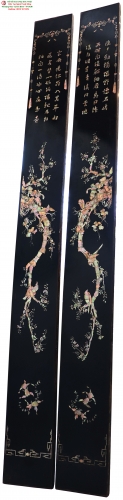 Câu Đối Cổ Xịn Khảm Ốc - Từ Thời Khải Định ( Năm Ất Sửu - 1925 )