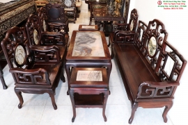 Bộ Bàn Ghế Móc Tàu Gỗ Trắc Quý Hiếm