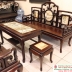 Bộ Bàn Ghế Móc Tàu 6 Món Gỗ Gụ