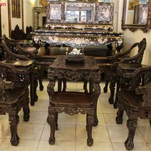 Bộ ghế Rồng Cẩn Ốc -  Đẳng Cấp Đế Vương Quyền Quý
