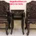 Bộ bàn ghế trường kỷ Trúc Nho 02 - Tuyệt Kỹ Chạm Khắc Gỗ