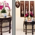 Bàn Bán Nguyệt khảm ốc xà cừ - Kiểu xưa, Mặt Đá Tàu