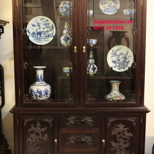 Tủ Bày Đồ Cổ Xưa - Chạm Tùng Mai MS 02