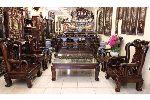Bộ Bàn Ghế Gỗ Trắc Ta - [[ Siêu Vip - Hàng Hiếm ]]