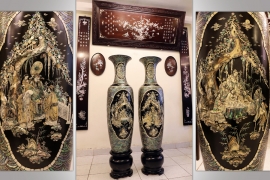 Đôi Lộc Bình Khảm Ốc Đẹp