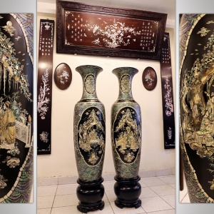 Đôi Lộc Bình Khảm Ốc Đẹp