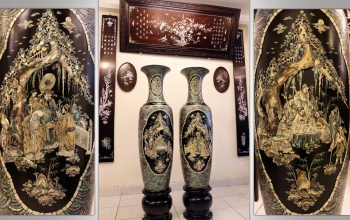 Đôi Lộc Bình Khảm Ốc Đẹp