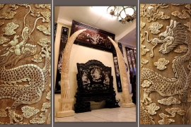 Ngà Voi Mỹ Nghệ - [[ Siêu To Khổng Lồ ]] - ( Chất Liệu Bằng Xương)