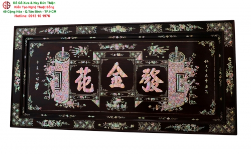 ĐẠI TỰ GỖ CẨN ỐC ĐẸP