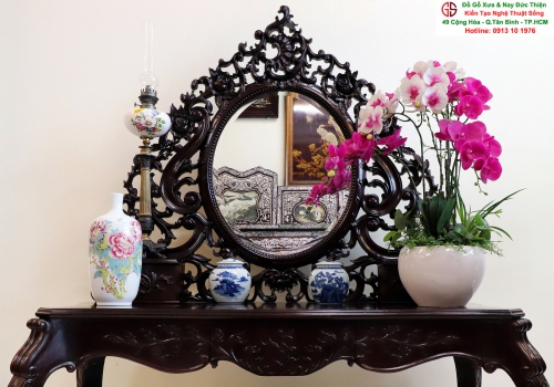 Mẫu Bàn Phấn Trang Đẹp Đẹp - Kiểu Louis Pháp Sang Trọng, Đẳng Cấp