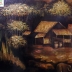 Tranh Sơn Mài Cảnh Đồng Quê