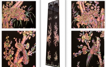 CÂU ĐỐI HỒNG CÔNG MAI ĐIỂU KHẢM ỐC ĐẸP ( MS02)