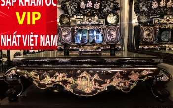Chiếc Sập Khảm Ốc - Khủng Nhất Việt Nam