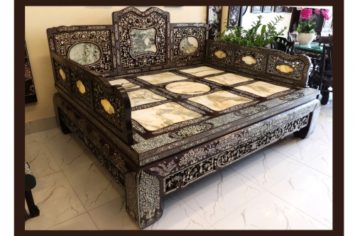 Giường Tam Sơn Khảm Ốc