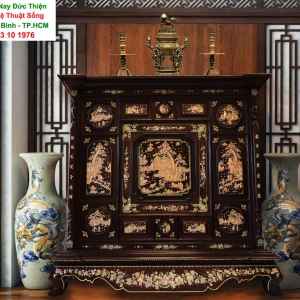 Tủ Thờ Khảm Ốc Đẹp ( Tích Nhị Thập Tứ Hiếu )