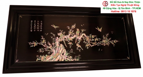 Tranh Khảm Ốc Tích Mai Điểu MS 02
