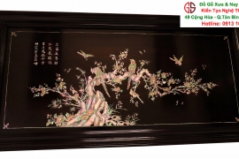 Tranh Khảm Ốc Tích Mai Điểu MS 02