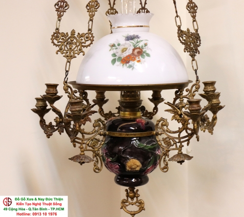 Đèn Cổ Ba Dây - Đồ Pháp Xịn [[ Zin Bản 100% ]] - Size 30 cm