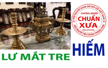 Bộ Lư Trúc Cổ Xịn [[ Chuẩn Đồ ]] cực hiếm - Trăm Năm Mới Gặp Cao 50