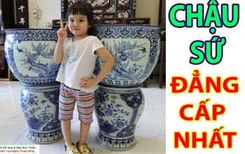 Chậu Sứ - Thống Sứ ( Vẽ Tứ Quý ) - Phiên Bản Đặc Biệt