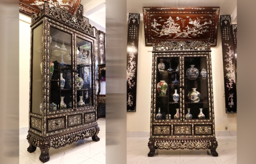 Tủ Bày Đồ Khảm Ốc Đẹp 02