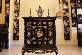 Tủ Thờ Gỗ Gụ Khảm Ốc ( VINH HOA PHÚ QUÝ )