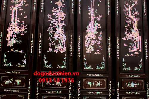Tranh Tứ Quý Cẩn Ốc Đỏ Lửa Hàng Hiếm