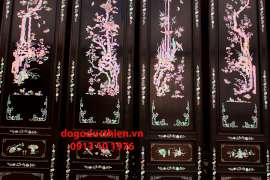 Tranh Tứ Quý Cẩn Ốc Đỏ Lửa Hàng Hiếm