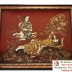 Tranh Sơn Mài  Vỏ Trứng Thếp Vàng
