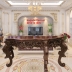 Bàn Trang Trí Cho Nhà Biệt Thự - Chạm Hoa Lá Tây Kiểu Pháp