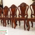 Bộ Bàn Ăn Gỗ Cẩm Lai Chạm Khắc 10 Ghế