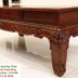 Bộ Bàn Ghế Phòng Khách Gỗ Cẩm Lai 10 Món Tay 14 Chạm Đào Cực Đẹp
